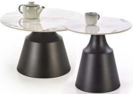 Set aus zwei Beistelltischen Magneta