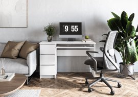 Schreibtisch Cino - weiß