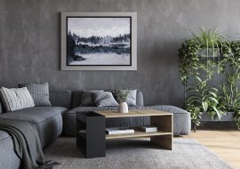 Couchtisch Murcia - Artisan Eiche/Schwarz