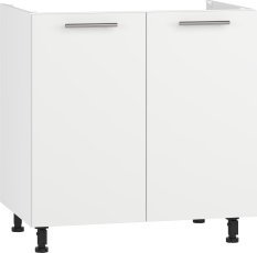 Frontschrank für Spülbecken Vento DK-80/82 - weiß/weiß matt