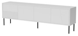 TV-Kommode Abi - Weiß matt/Weiß glänzend