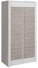 Kleiderschrank Alvo SZF2D - Andersen Weiß Eiche/Andersen Beige