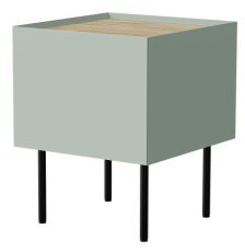 Set aus Nachttischen Fellini – Olivgrün