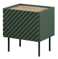 Nachtkästchen-Set Onda – Dunkelgrün