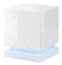 Set aus Nachttischen Qiu – Weiß Hochglanz