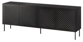 Kommode Siena 200 cm – Schwarz