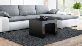 Quadratischer Couchtisch Tess – Schwarz