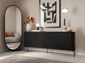 Halmar - Kommode Vera 190 cm – Schwarz