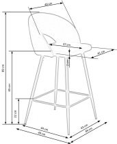 Halmar - Barhocker H96