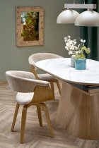 Halmar - Esszimmerstuhl K545 – Beige/Natur
