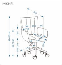 Halmar - Bürostuhl Mishel – Beige