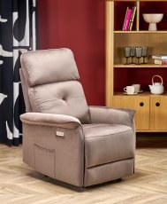 Relaxsessel Semir mit Relaxfunktion – Mokka