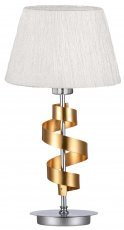Tischlampe Denis 1x60W - Chrom + Gold