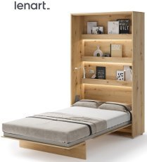 Kleiderschrankbett Lenart - Bed Concept 02 - 120x200 cm - Artisan Eiche