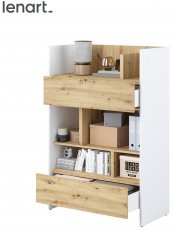 Regalschrank BC-26 - weiß/Artisan Eiche