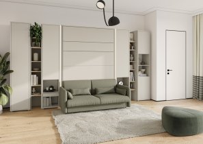 Bed Concept - Kleiderschrankbett Lenart - Bed Concept 02 - 120x200 cm - Kaschmir
