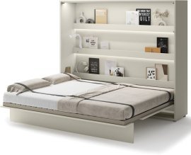 Bett im Schrank Lenart - Bed Concept 14 - 160x200 cm - Kaschmir