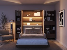 Bed Concept - Schrankbett Bed Concept BC-01 – 140x200 cm – Eiche Dunin