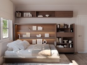Bed Concept - Schrankbett Bed Concept BC-04 – 140x200 cm – Eiche Dunin