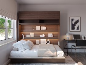 Bed Concept - Schrankbett Bed Concept BC-04 – 140x200 cm – Eiche Dunin