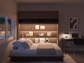 Bed Concept - Schrankbett Bed Concept BC-04 – 140x200 cm – Eiche Dunin