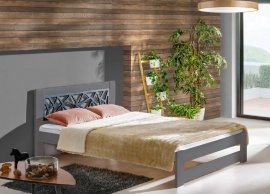 Bett Kosma 160x200 cm - anthrazit