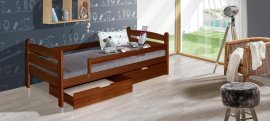 Bett Mauricius - 90x200 cm - nussbaum