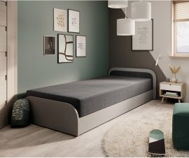 Kinderbett Parys 80x190 cm - r - grau - Alova 04