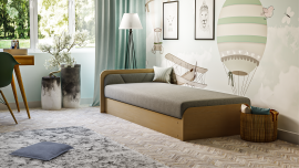 Kinderbett Parys 80x190 cm - L - braun - Sawana 21
