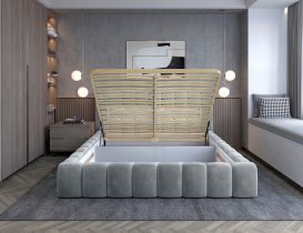 Eltap stock - Bett Lamica mit Holzrahmen – 180×200 cm – Monolith 84
