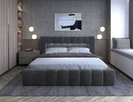 Eltap stock - Bett Lamica mit Holzrahmen – 180x200 cm – Monolith 85
