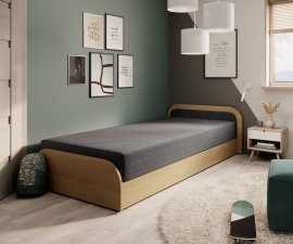 Kinderbett Parys 80x190 cm – r – Braun – Sawana 05
