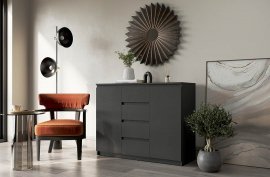 Kommode Idea ID-04 - schwarz