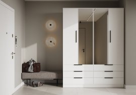 Garderobenschrank Avera AV01 – Weiß