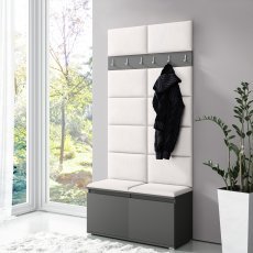 Set für den Flur Emi 1 - grau (Graphit)
