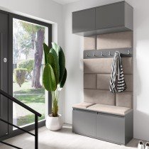 PKMebel - Set für den Eingangsbereich Emi 23 - grau (Graphit)