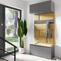 PKMebel - Set für den Eingangsbereich Emi 23 - grau (Graphit)