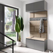 PKMebel - Set für den Eingangsbereich Emi 23 - grau (Graphit)