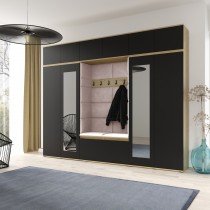 Set für den Flur Emi 17 - Artisan Eiche/Schwarz