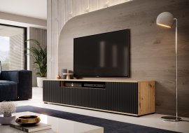 TV-Kommode Agnes - Artisan Eiche/Schwarz