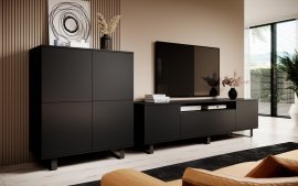 Wohnzimmer Logan - schwarz