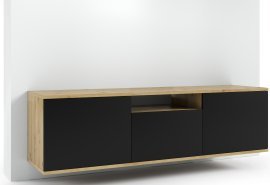 TV-Element Logan 150 cm - Artisan Eiche/Schwarz