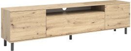 TV-Kommode Logan 200 cm mit runden Metallbeinen - Artisan Eiche