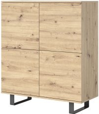 Kommode Logan 4D Metallfüße - Artisan Eiche