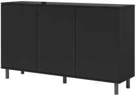 Kommode Logan 3D Metallrundbeine - schwarz