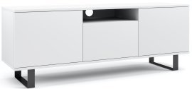 TV-Kommode Logan 150 cm Metallfüße - weiß