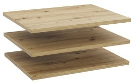 Komplettset mit 3 Regalböden für Garderobenschrank Sevilla