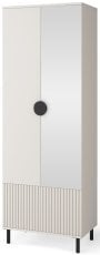 Garderobenschrank Rayo mit Spiegel - hohe Beine