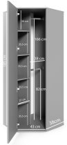 PKMebel - Eckkleiderschrank Bianco