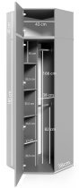 PKMebel - Eckkleiderschrank Bianco